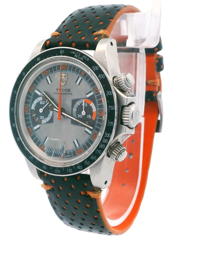 Tudor Monte Carto orange black grey dial  7149/0 Unpolished Vintage Watch