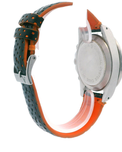 Tudor Monte Carto orange black grey dial  7149/0 Unpolished Vintage Watch