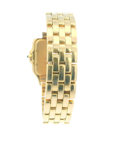 Cartier Panthere Large 18K Yellow Gold Silver Roman Dial W/Papers
