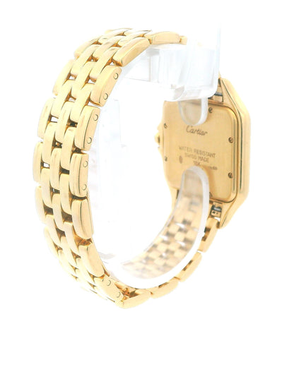 Cartier Panthere Large 18K Yellow Gold Silver Roman Dial W/Papers