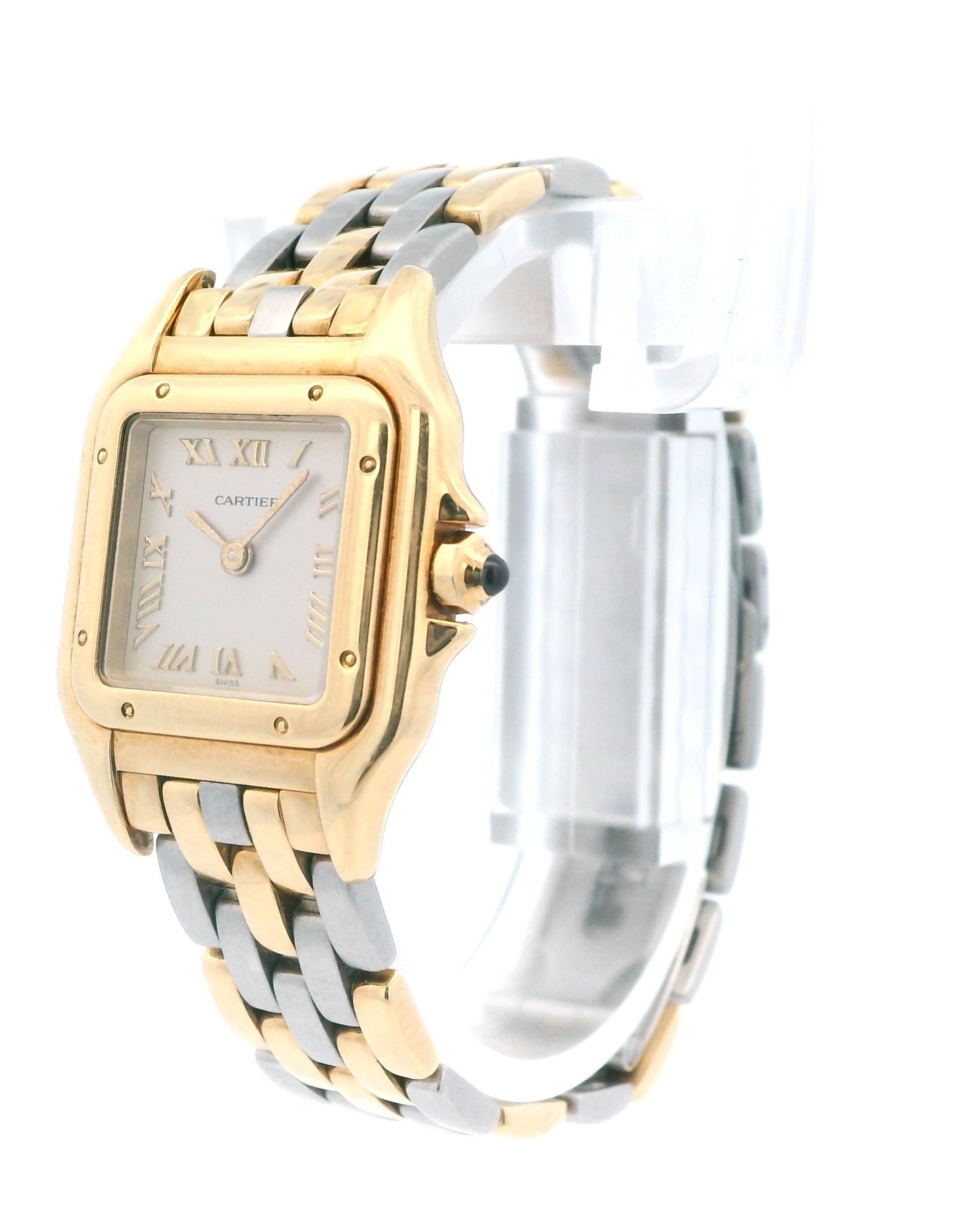 Cartier Panthere W25040L6 Two Tone V-Link Ladies Watch