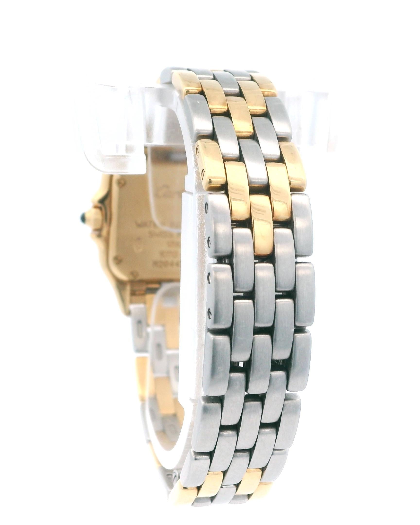 Cartier Panthere W25040L6 Two Tone V-Link Ladies Watch