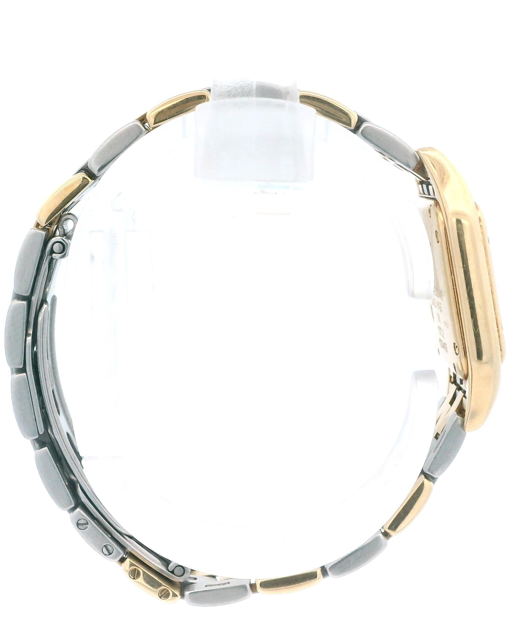 Cartier Panthere W25040L6 Two Tone V-Link Ladies Watch