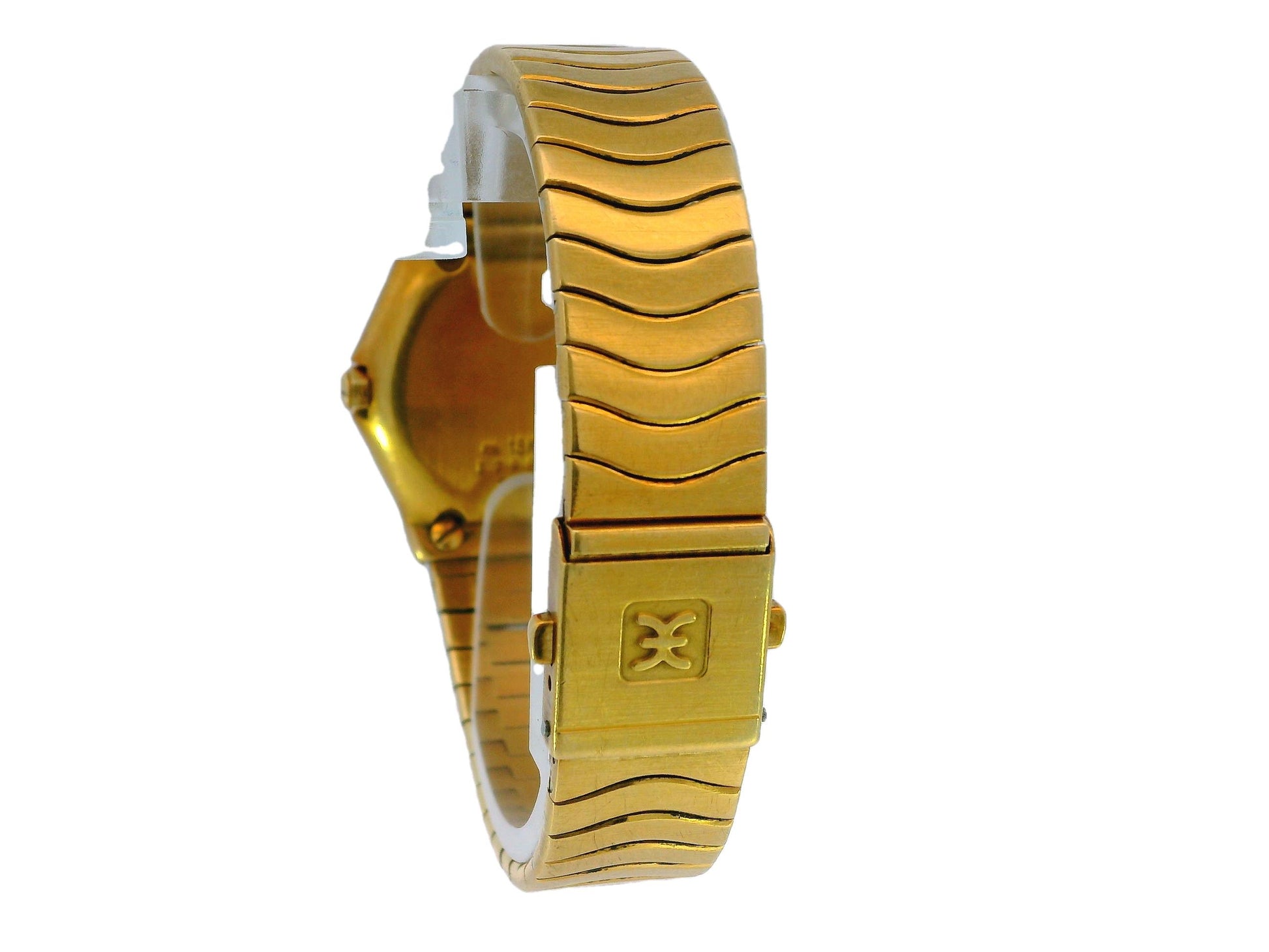 Ebel 18k Yellow Gold Wave Diamond Bezel