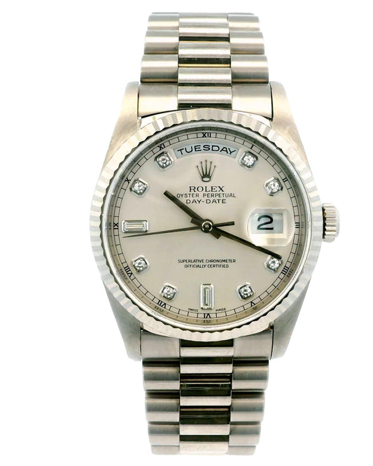 Rolex Day-Date 18239 18K White Gold Watch