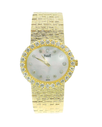Piaget 15804A6 Factory MOP Diamond Dial & Bezel Mesh Bracelet