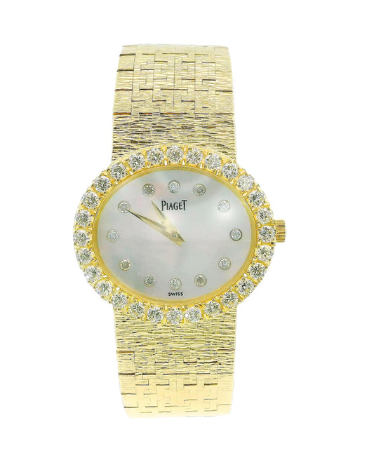 Piaget 15804A6 Factory MOP Diamond Dial & Bezel Mesh Bracelet