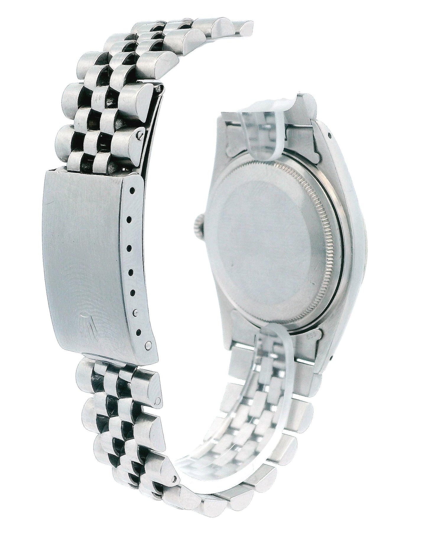 Rolex Datejust 1601 Steel & White Gold Silver Dial Vintage Watch