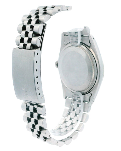 Rolex Datejust 1601 Steel & White Gold Silver Dial Vintage Watch