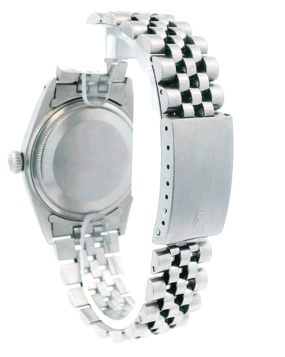 Rolex Datejust 1601 Steel & White Gold Silver Dial Vintage Watch