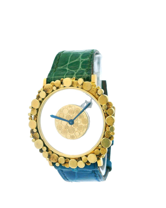 Jaeger-LeCoulture Mystery Dial 18K Yellow Gold Nuggest Watch