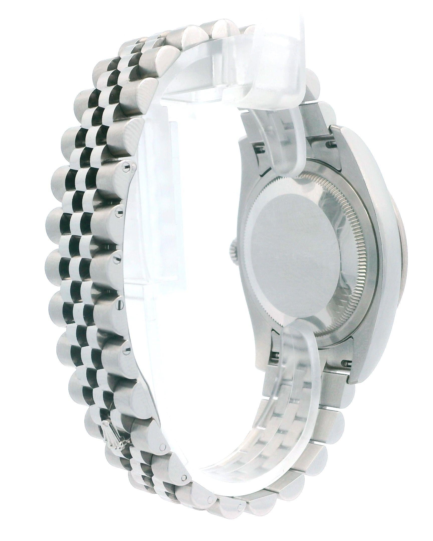 Rolex Datejust 116244 Silver-Anniversary Diamond Dial Box & Papers(Pre-Owned)