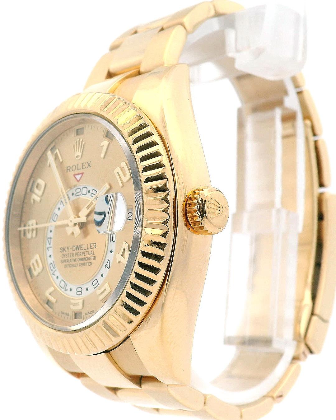 Rolex Sky-Dweller 326938 Champagne Dial With Box & Papers