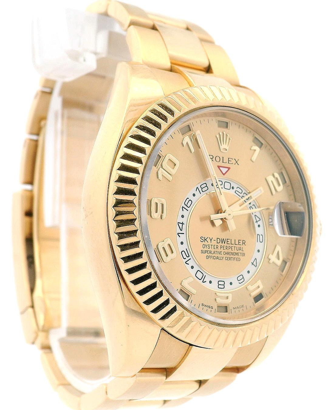 Rolex Sky-Dweller 326938 Champagne Dial With Box & Papers