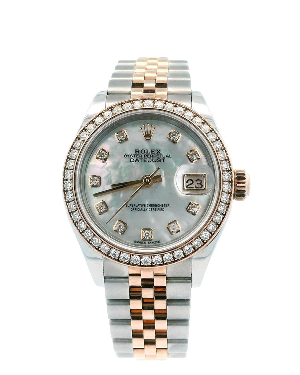 Rolex Datejust 279381RBR Diamond MOP Dial Two-Tone Watch Box Papers