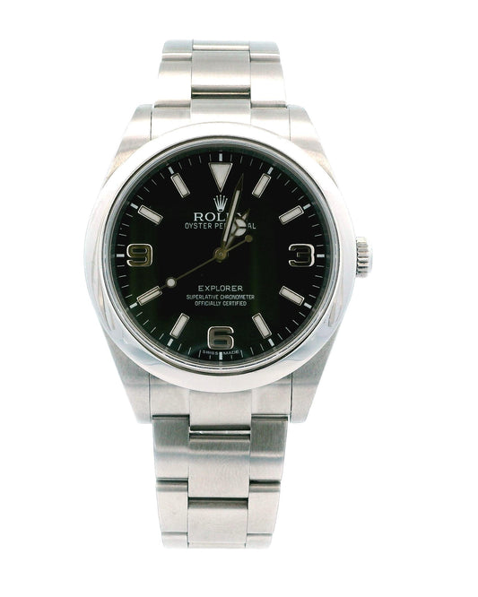 Rolex Explorer 214270 Black Dial Mens Watch Box & Papers
