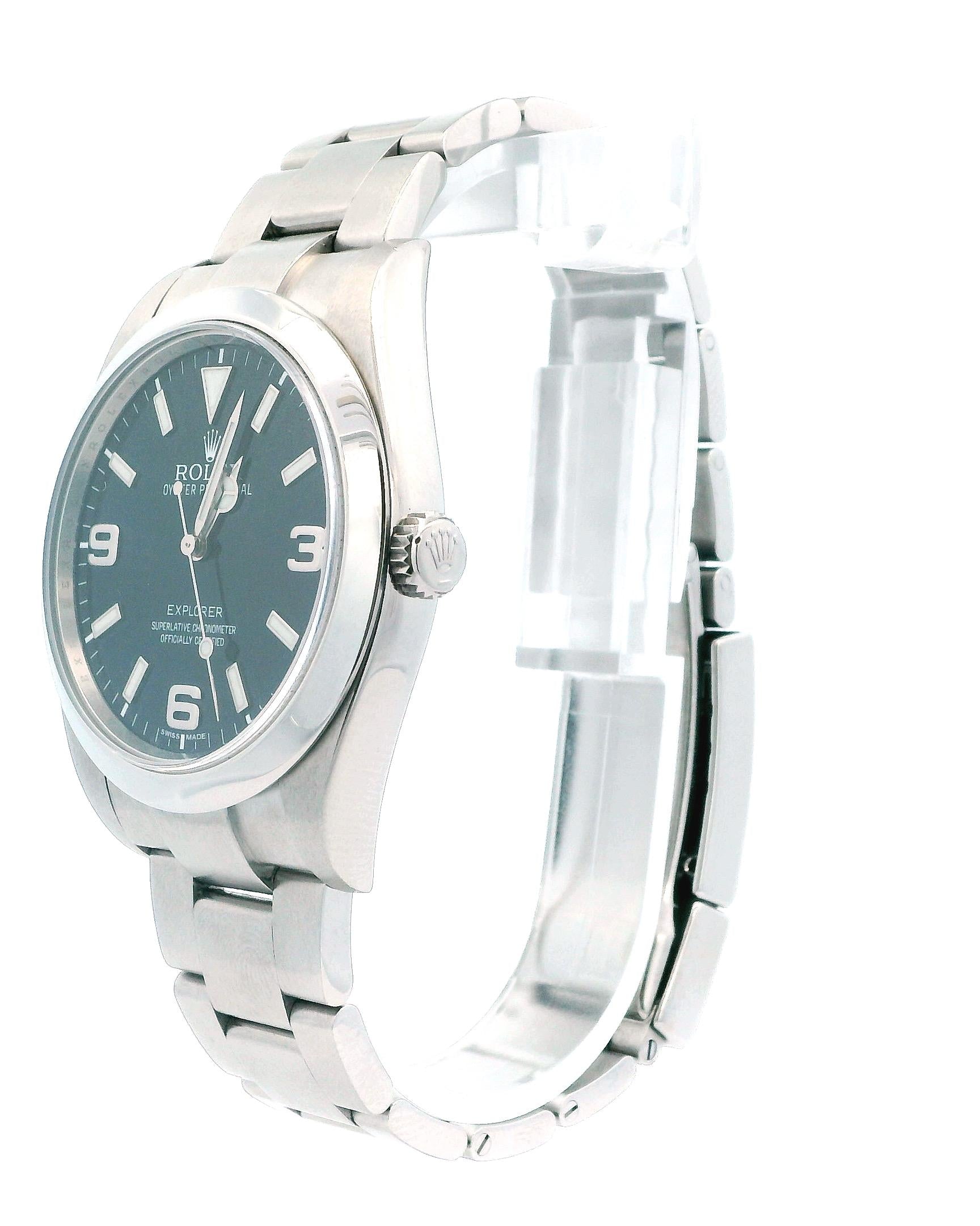 Rolex Explorer 214270 Black Dial Mens Watch Box & Papers