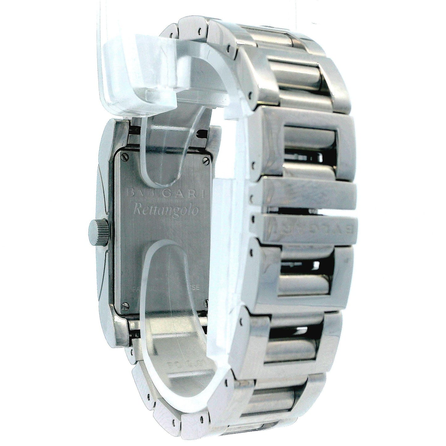 Bvlgari Rettangelo Steel Silver Dial Ladies Watch(Pre-Owned)