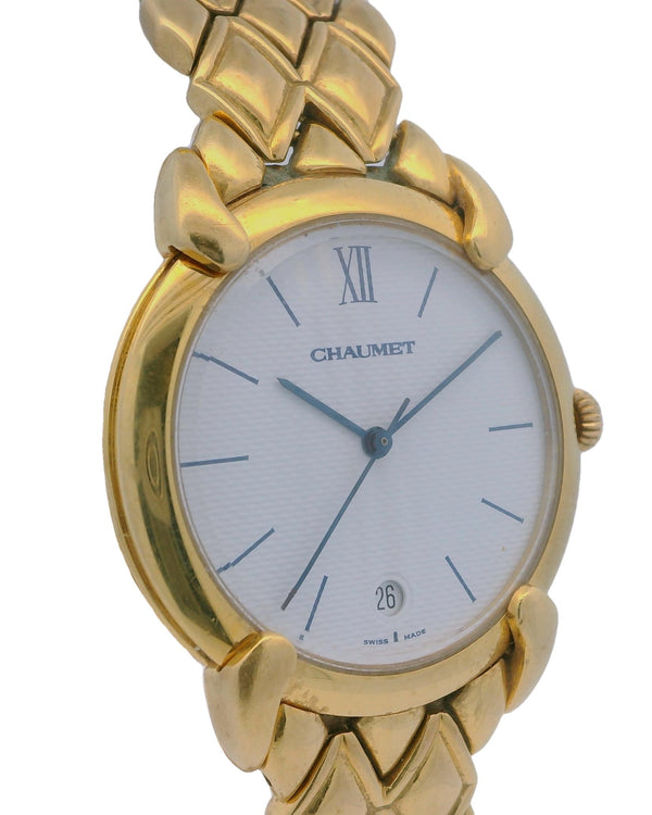 Chaumet 18K Yellow Gold Horned Lugs Watch