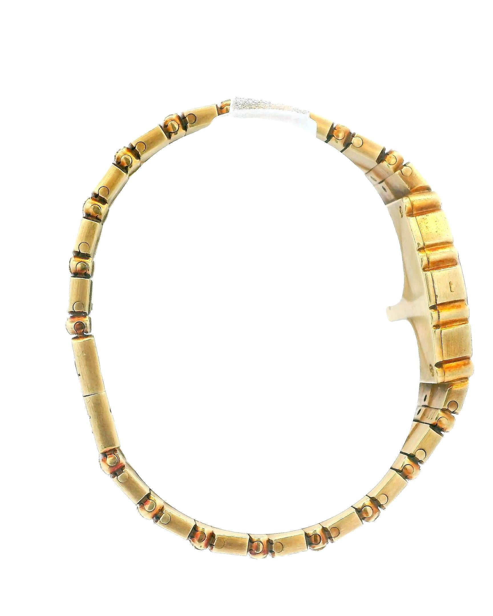Piaget Polo 18K Yellow Gold Onyx & Diamond Dial & Diamond Bracelet Ladies Watch