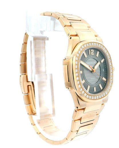Patek Philippe Nautilus 7010/1R Tiffany&Co Taupe Dial & Diamond Bezel Watch