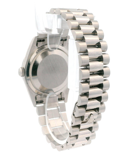 Rolex Day Date 18239 Blue Dial 18K White Gold W/Service Docs.