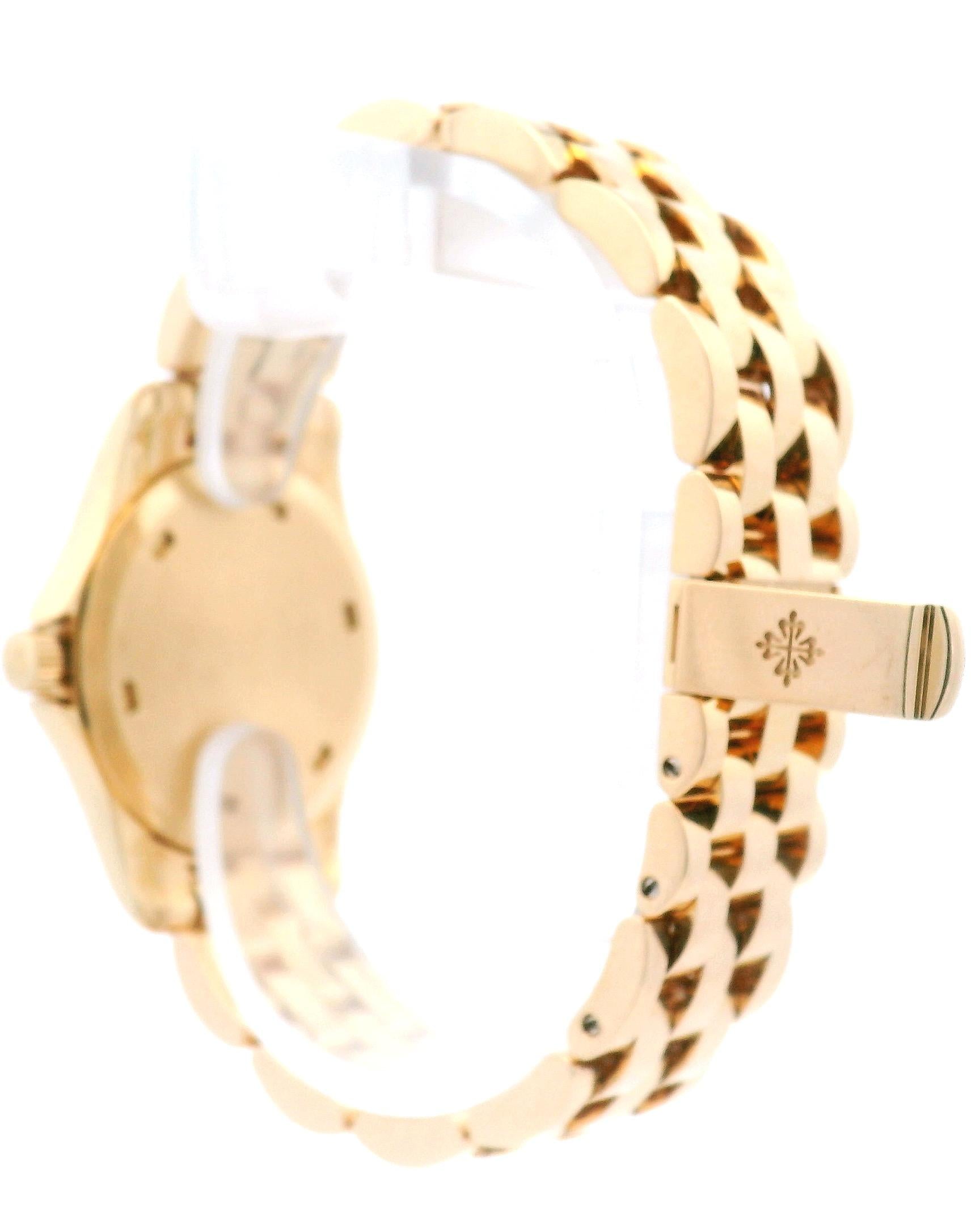 Patek Philippe Calatrava 18k Yellow Gold Diamond Ladies Watch 4906-101J