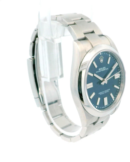 Rolex OP 124300 Blue Dial Mens Watch Box & Papers