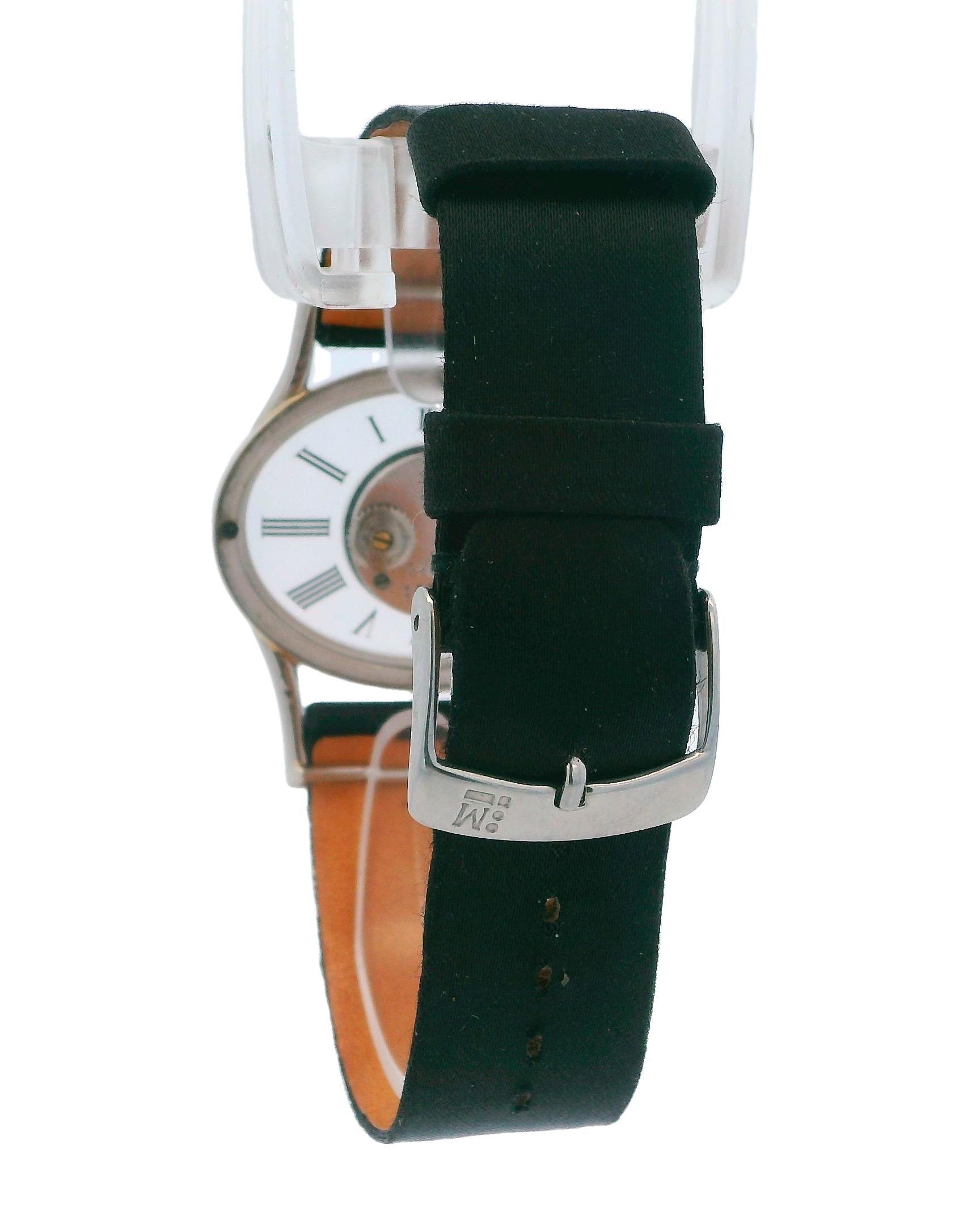 Jaeger Le-Coultre 17011 Mystery 18k White Gold W/Customized Strap & Buckle