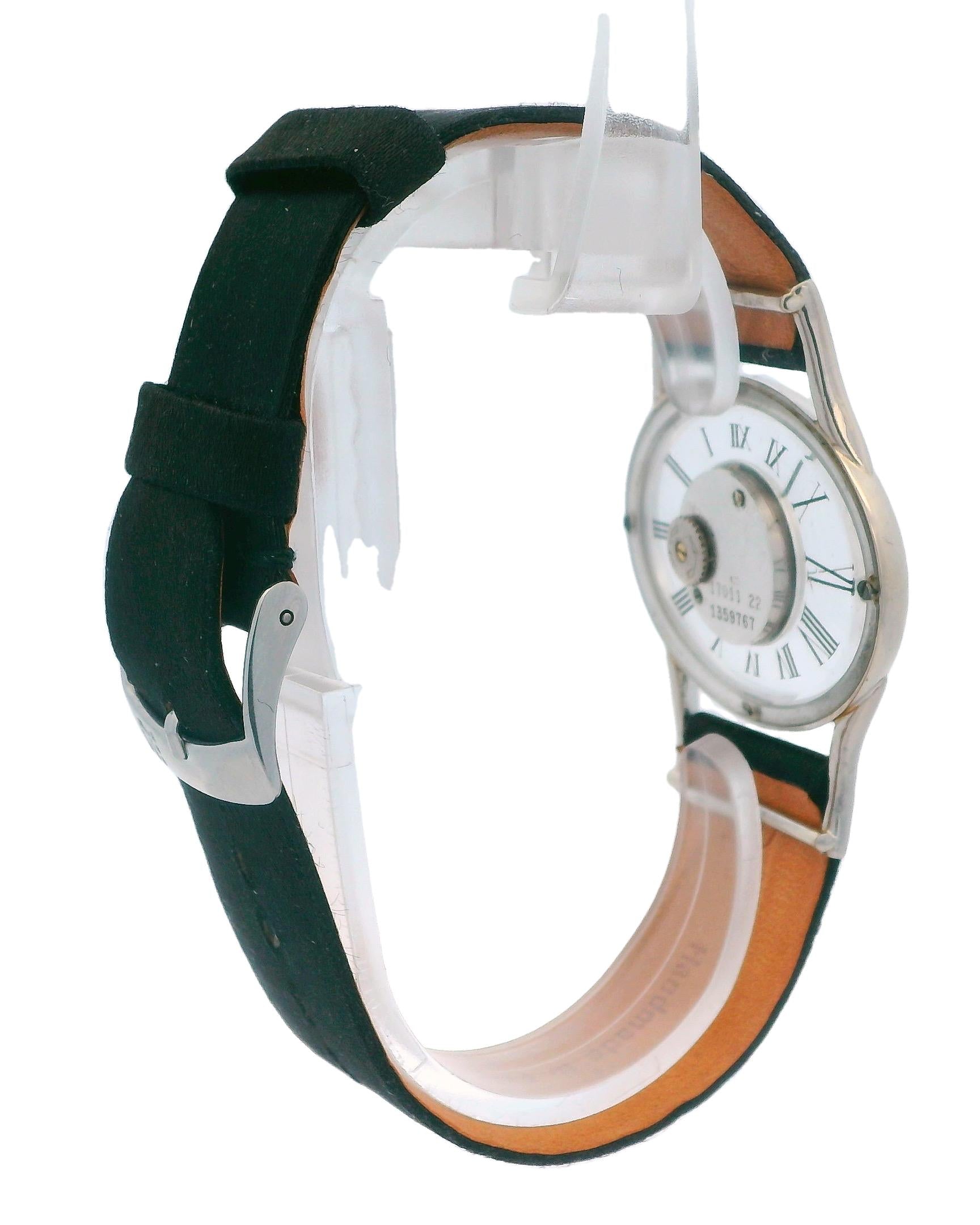 Jaeger Le-Coultre 17011 Mystery 18k White Gold W/Customized Strap & Buckle