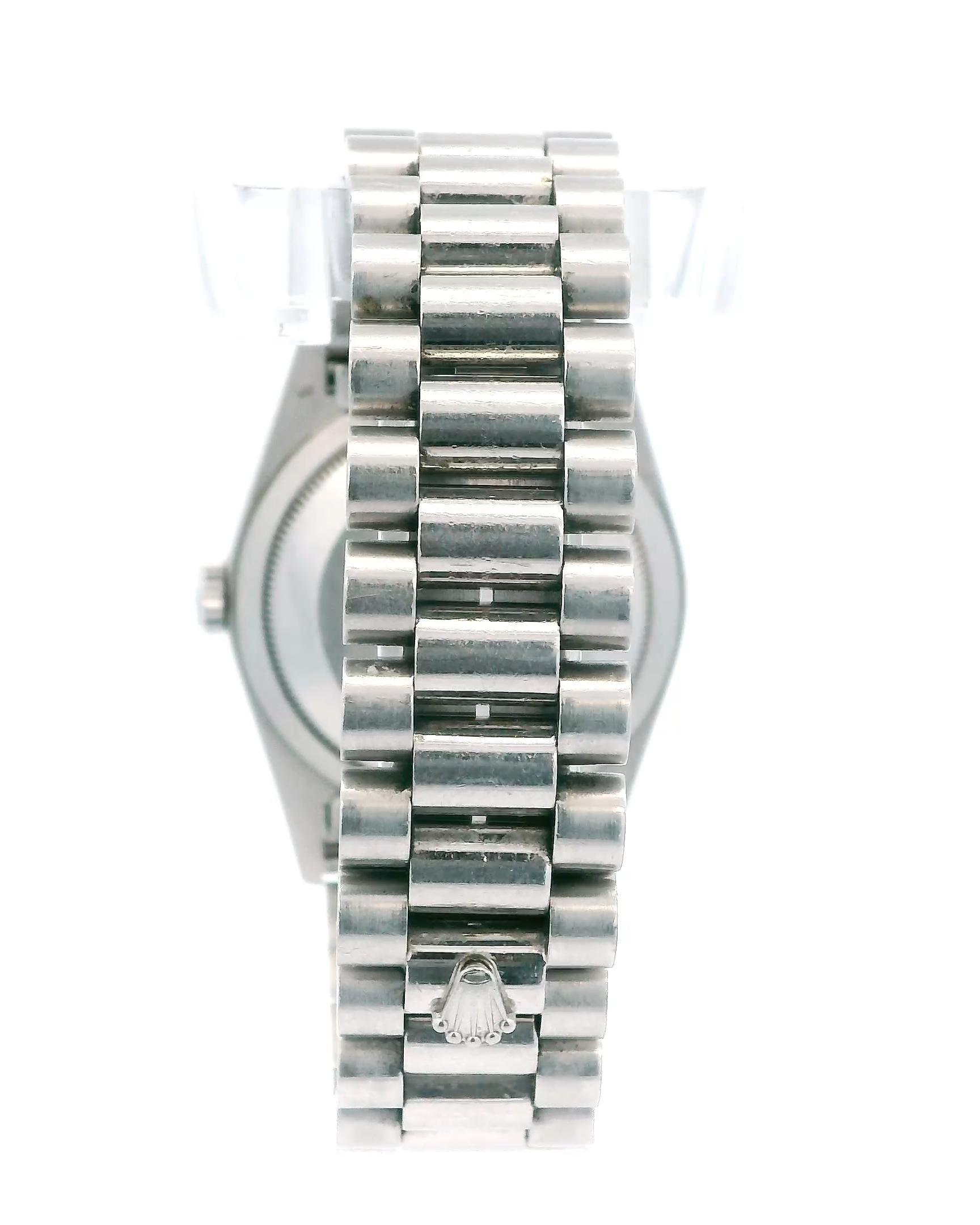 Rolex Day-Date President 18346 Platinum Diamond Watch