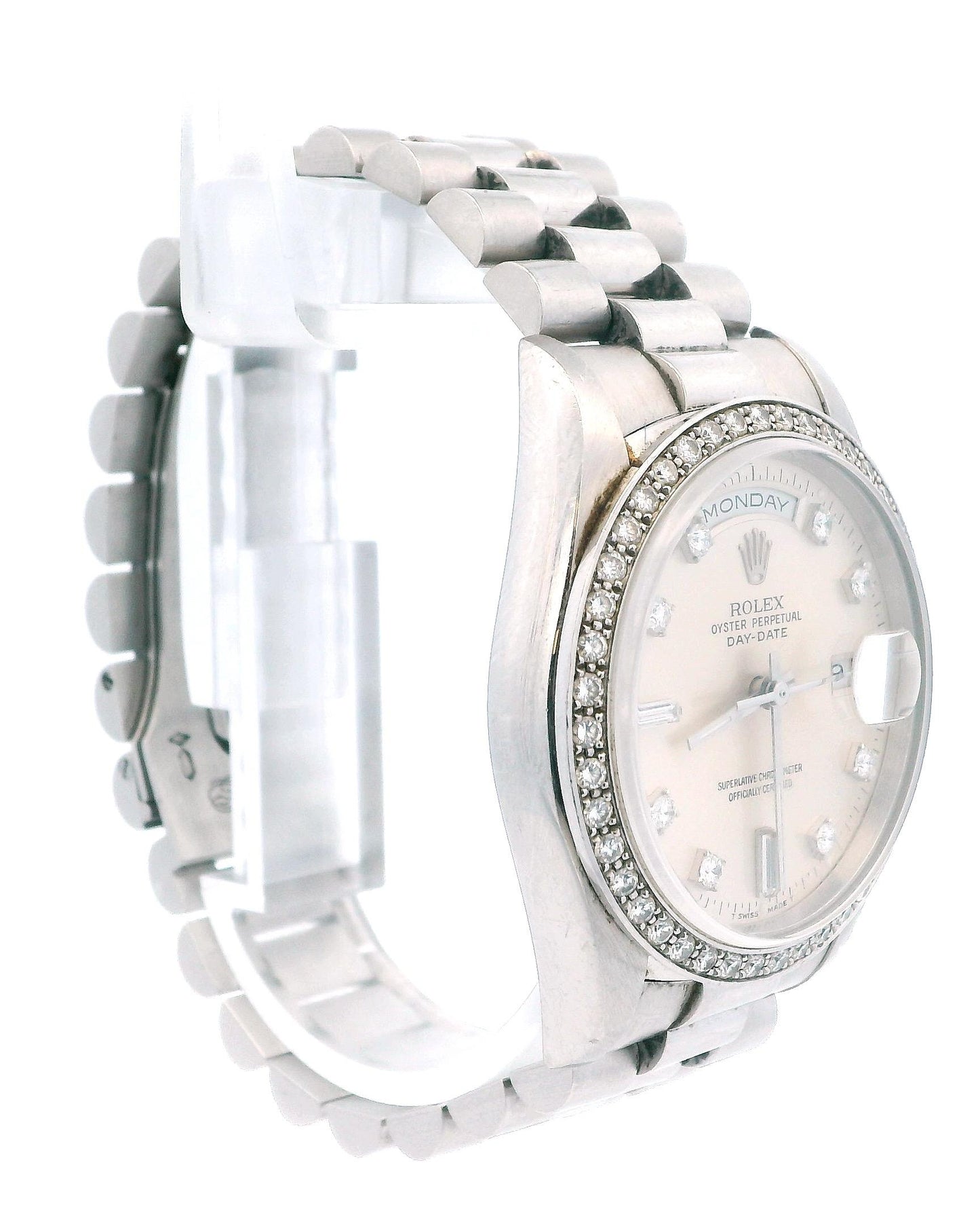 Rolex Day-Date President 18346 Platinum Diamond Watch