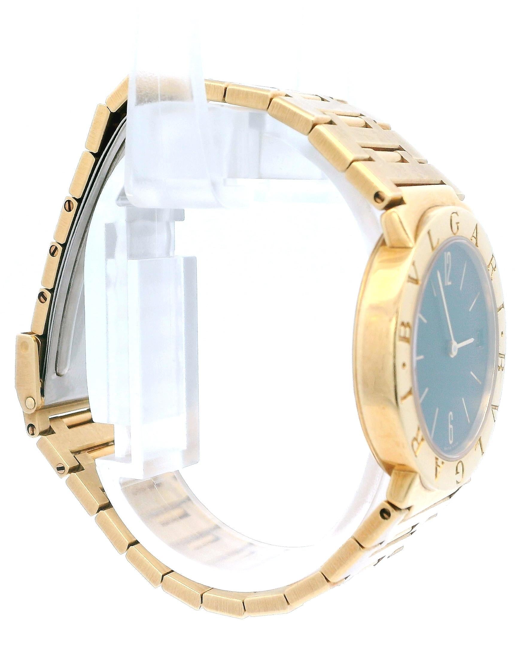 Bvlgari Diagono BB30GGD 18K Yellow Gold Ladies Watch