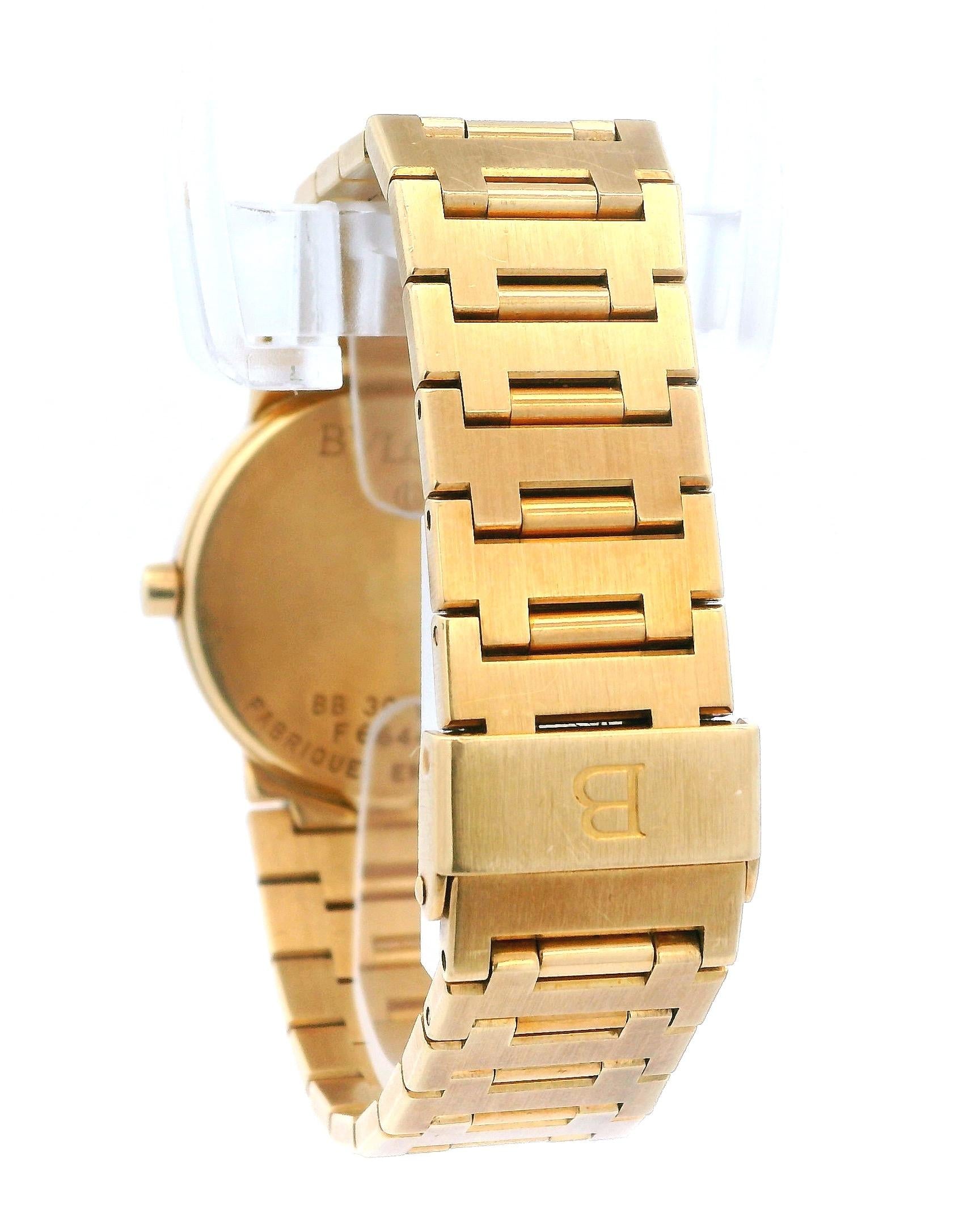 Bvlgari Diagono BB30GGD 18K Yellow Gold Ladies Watch