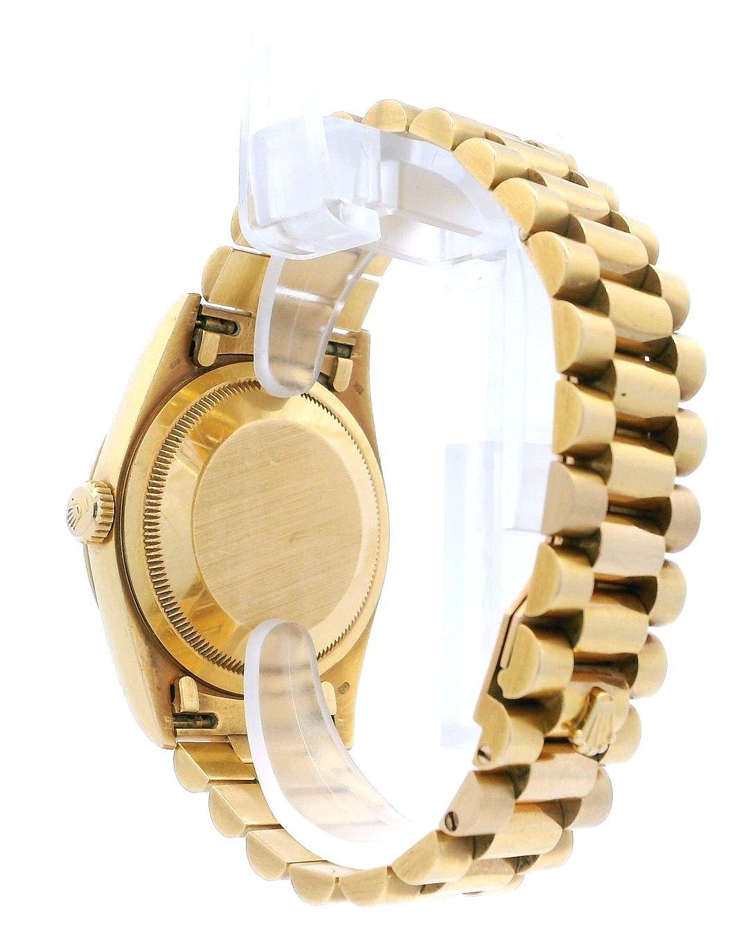 Rolex Day-Date 18238 18K Yellow Gold  Anniversary Diamond Dial Watch