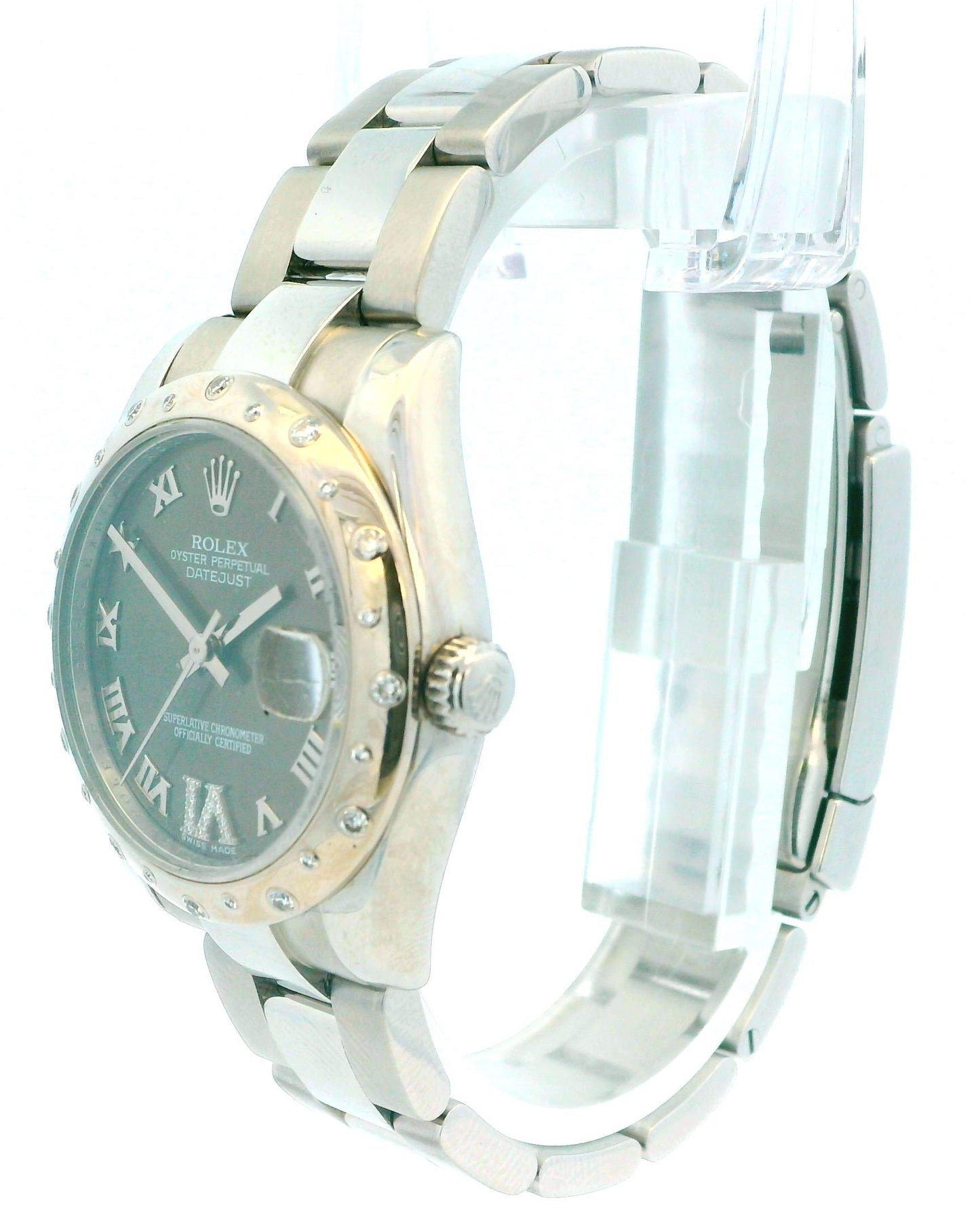 Rolex Datejust 278344RBR Diamond Bezel Midsize Ladies Watch
