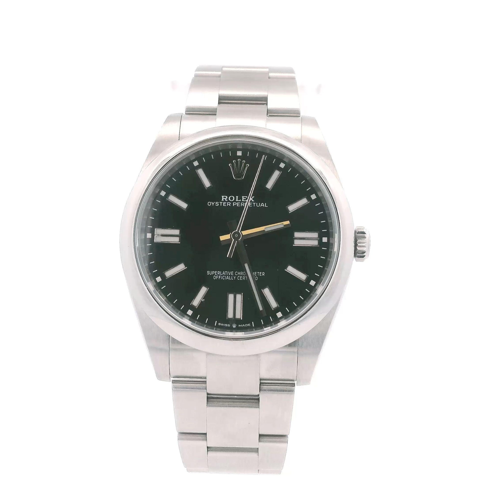 Rolex Oyster Perpetual 124300 Black Dial Mens Watch Box & Papers(Pre-Owned)