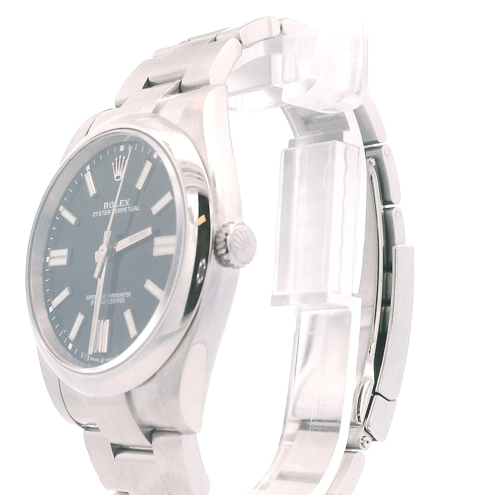 Rolex Oyster Perpetual 124300 Black Dial Mens Watch Box & Papers(Pre-Owned)