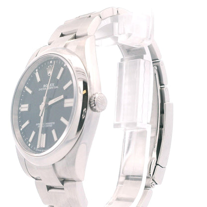 Rolex Oyster Perpetual 124300 Black Dial Mens Watch Box & Papers(Pre-Owned)