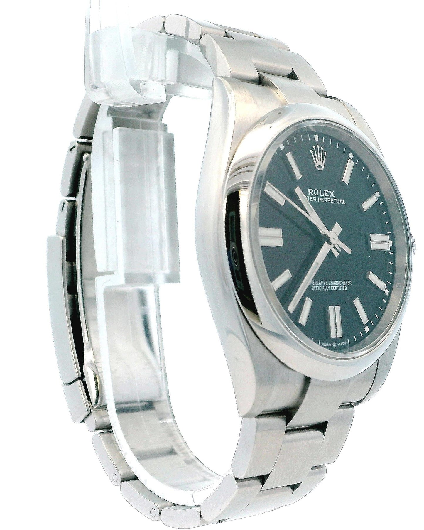 Rolex Oyster Perpetual 124300 Black Dial Mens Watch Box & Papers