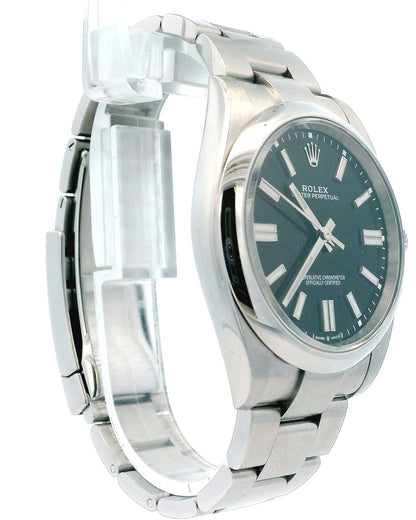 Rolex Oyster Perpetual 124300 Black Dial Mens Watch Box & Papers