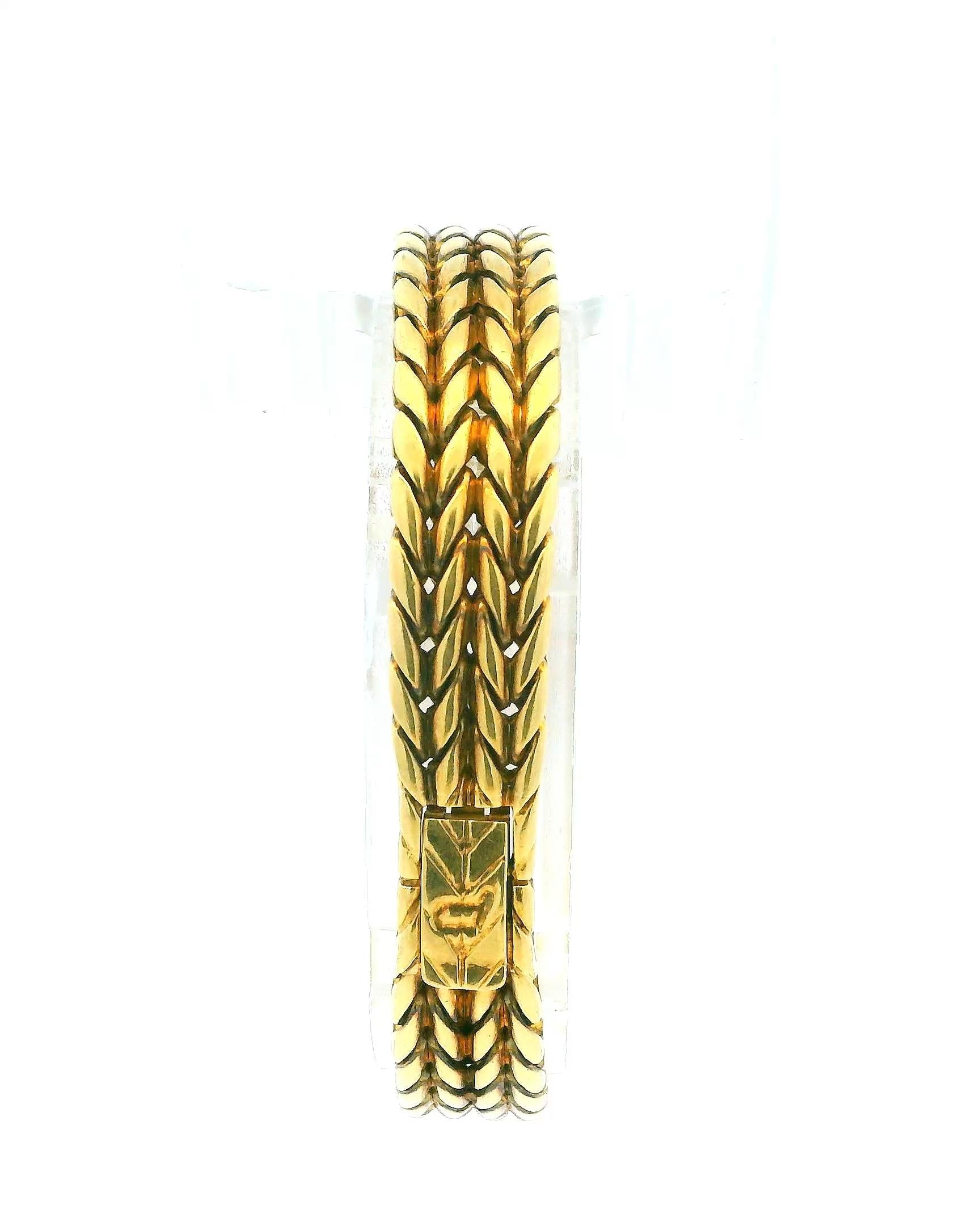 Piaget Mini Lapis Dial Diamond chevron bracelet Ladies Vintage Watch