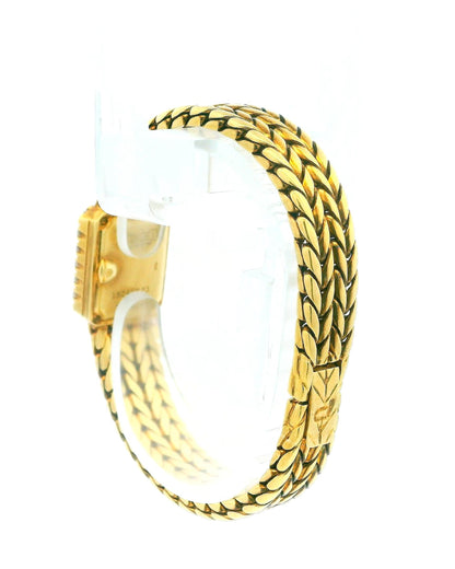 Piaget Mini Lapis Dial Diamond chevron bracelet Ladies Vintage Watch