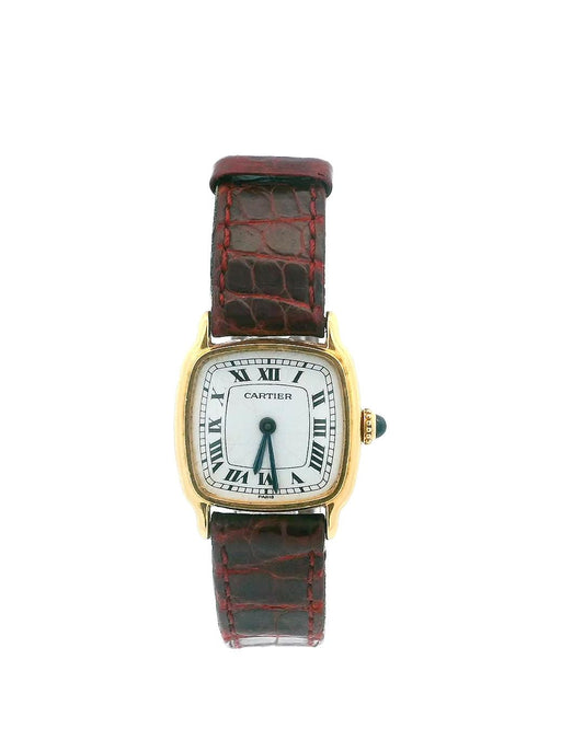 Cartier Paris 7825 18K  Yellow Gold Mechanical Vintage Watch
