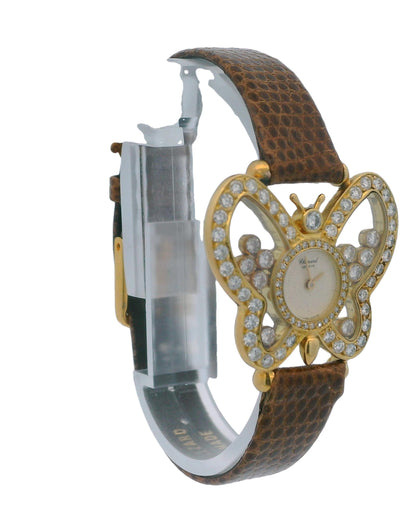 Chopard Happy Diamonds Happy Butterfly 18K Yellow Gold Ladies Watch