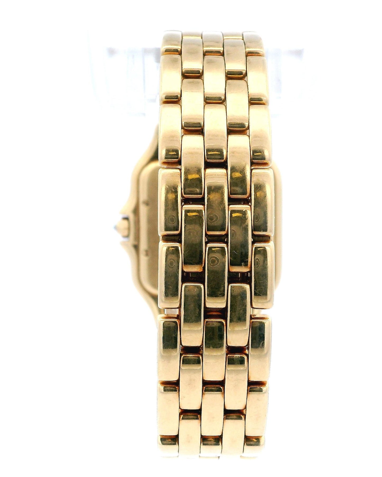 Cartier Panthere WF4037B9 Large 18K Yellow Gold Diamond Bezel Watch