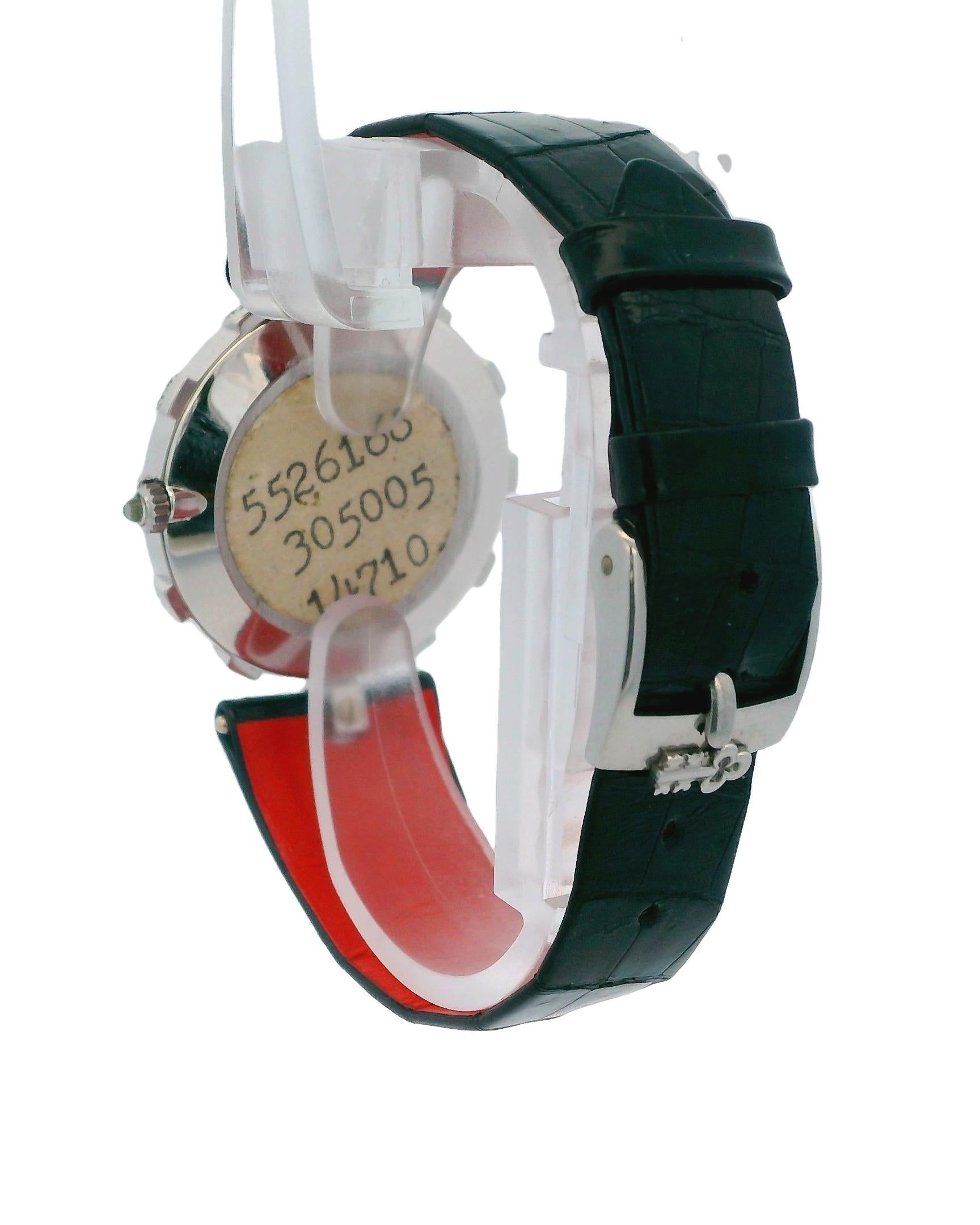 Corum 14710 18K White Gold Lapiz & Diamond Bezel MOP Dial Watch