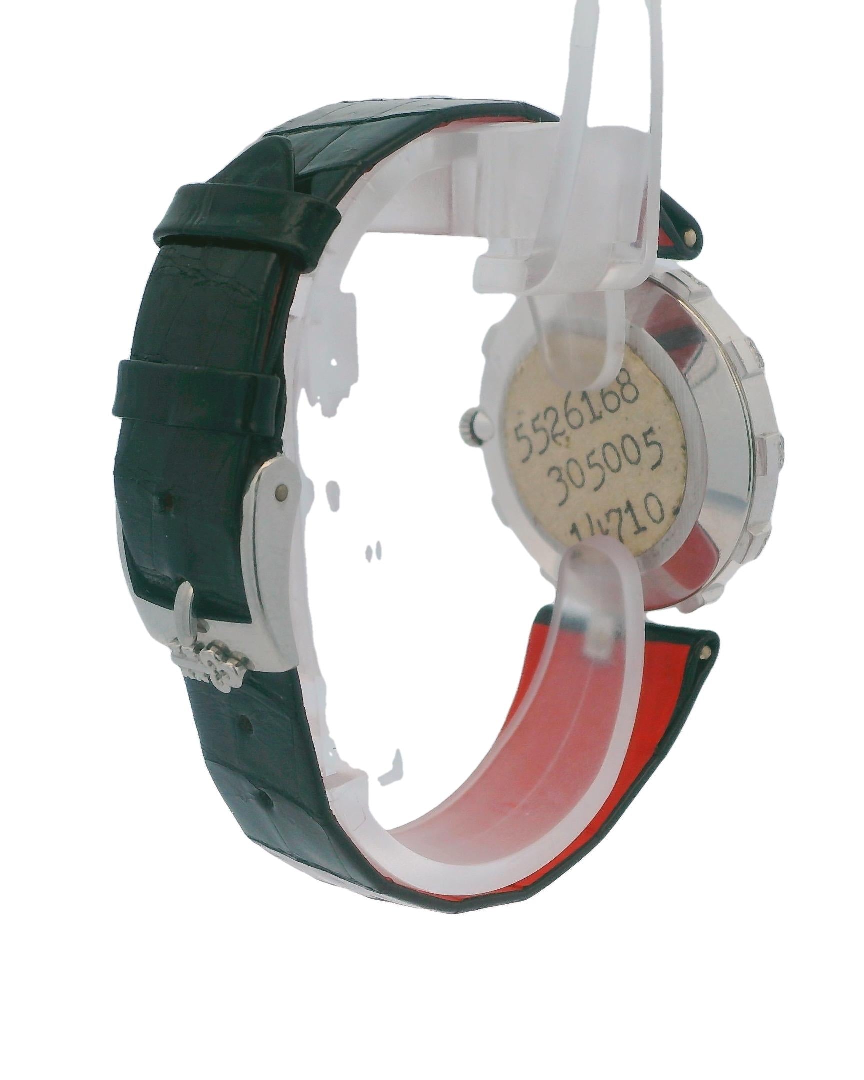 Corum 14710 18K White Gold Lapiz & Diamond Bezel MOP Dial Watch