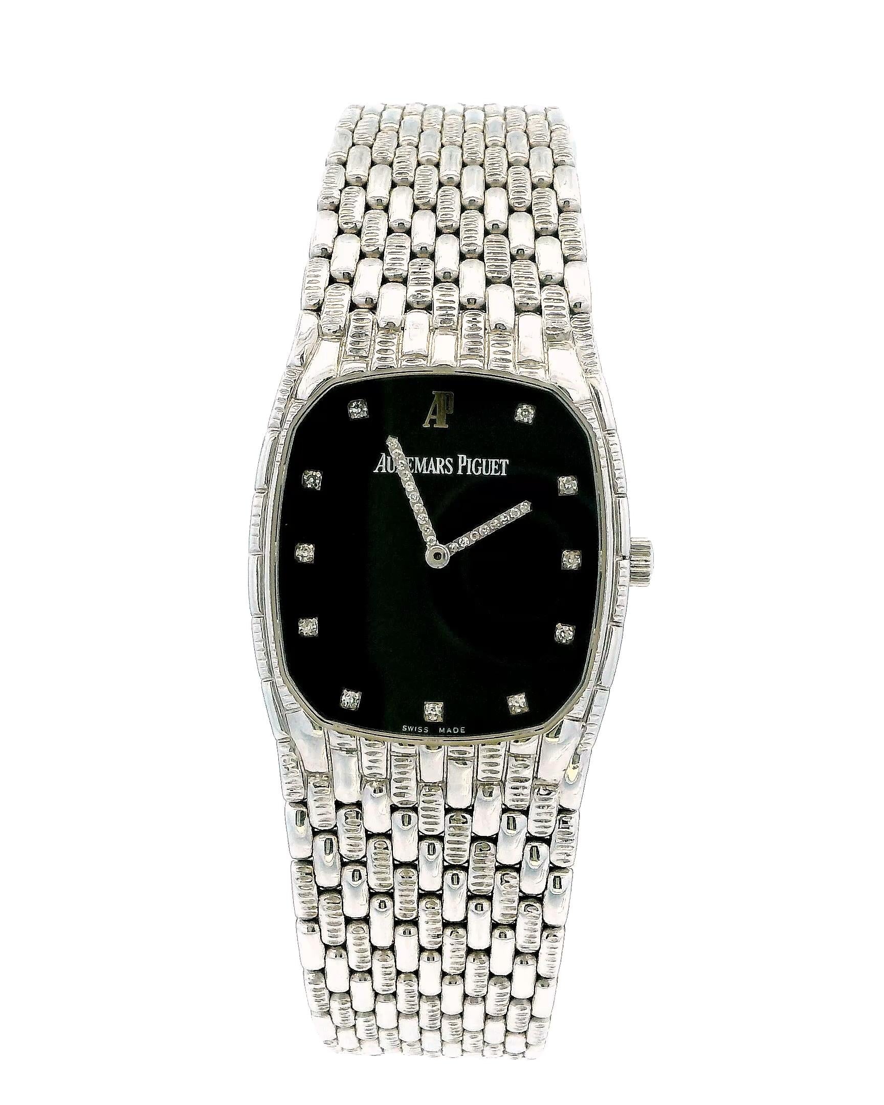 Audemars Piguet 4126 Diamond Black Dial 18K White Gold.