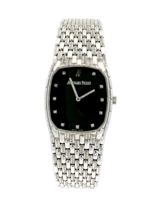 Audemars Piguet 4126 Diamond Black Dial 18K White Gold.